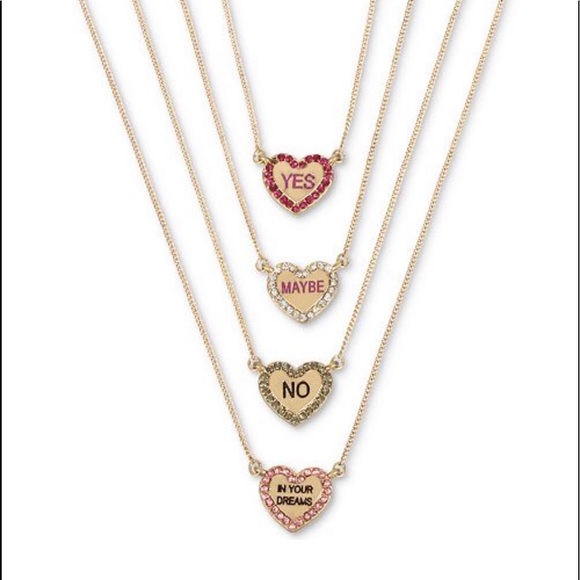Betsey Johnson Jewelry - 🆕Betsey ❤️Johnson 4pc Set Conversation 💕Necklace